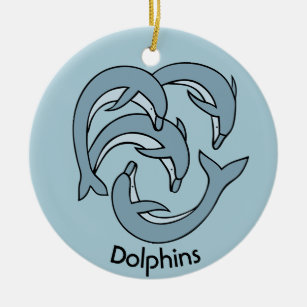 Dolphin Pod Design Ornament