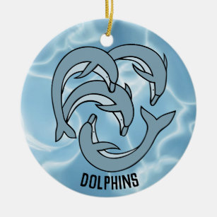 Dolphin Pod Design Ornament