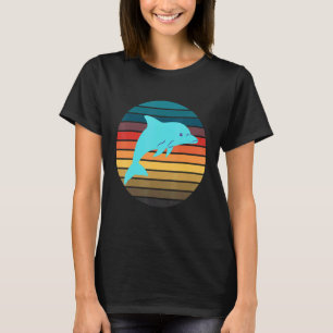 Dolphin Quote Dolphin Retro Sunset Vintage Cool T-Shirt