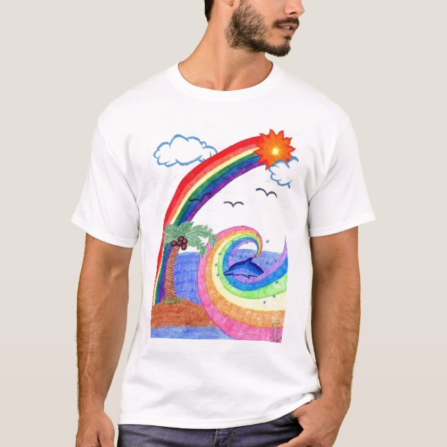 Dolphin Rainbow T-Shirt (Front)