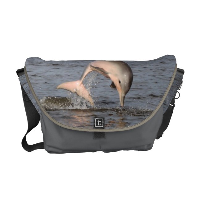 Dolphin Rickshaw Messenger Bag (Front)