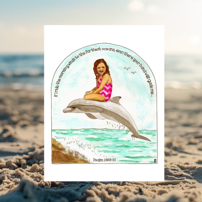 Dolphin Ride Inspirational Postcard (Creator Uploaded)