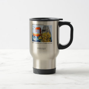 Dolphin Safe Tuba Funny Travel Mug