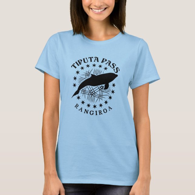 Dolphin Scuba Diving Rangiroa Lagoon - Tiputa Pass T-Shirt (Front)
