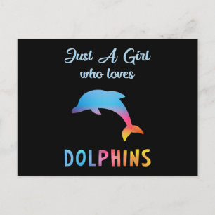 Dolphin Sea Dolphins Animal Ocean Water Funny Gift Postcard