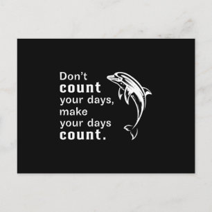 Dolphin Sea Dolphins Animal Water Ocean Funny Gift Postcard