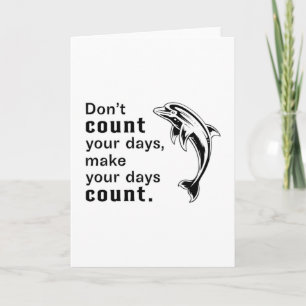 Dolphin Sea Dolphins Animal Water Ocean Gift Idea Card
