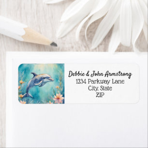 Dolphin Sea Ocean Nautical Nature Return Address