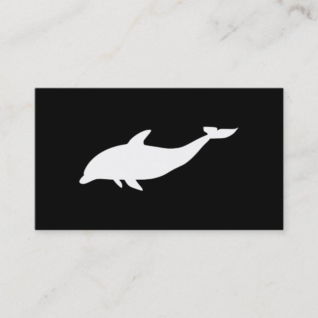 Dolphin Shape Business Card (Front)