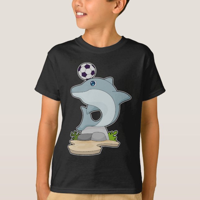 Dolphin Soccer player Soccer T-Shirt (Front)