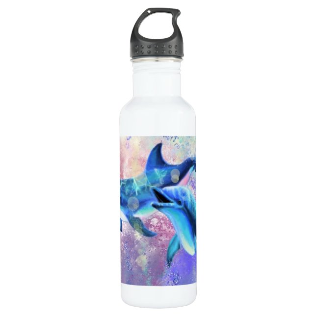 Dolphin Stainless Steel Water Bottle (Front)