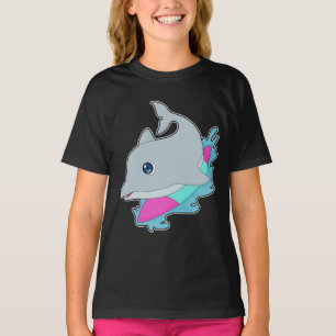 Dolphin Surfer Surfboard T-Shirt