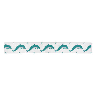Dolphin Swimming Grosgrain Ribbon