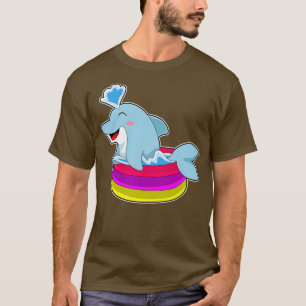 Dolphin Swimming Kids Pool T-Shirt