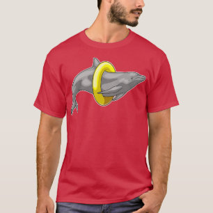 Dolphin Swimming Lifebuoy T-Shirt