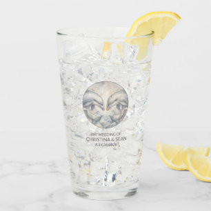 Dolphin Template Wedding Glass