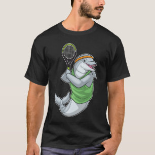 Dolphin Tennis Tennis racket Sports T-Shirt