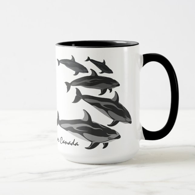 Dolphin Travel Mug Personalise Dolphin Art Mug (Right)