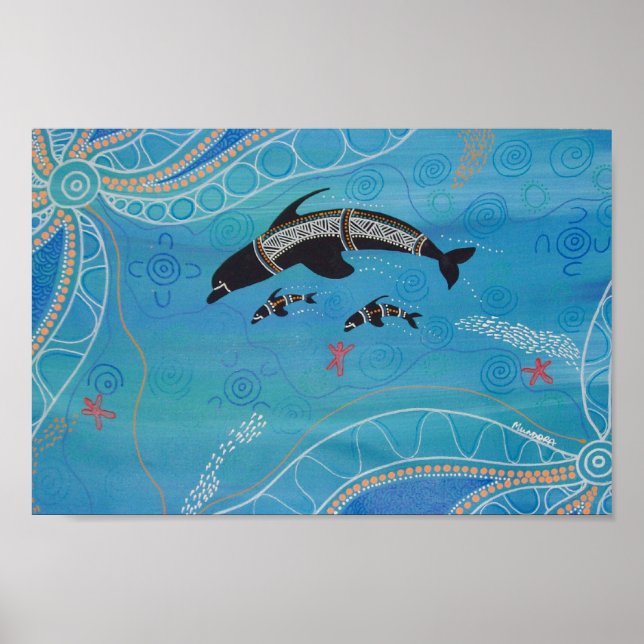 Dolphin Twin Calves Poster (Front)