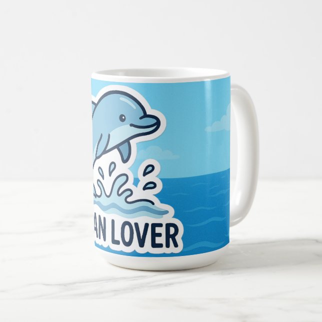  Dolphin Vibes Coffee Mug (Front Right)