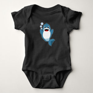 Dolphin Water bubbles Baby Bodysuit