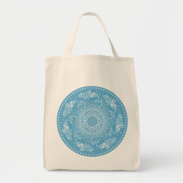 Dolphin wave tote bag (Front)