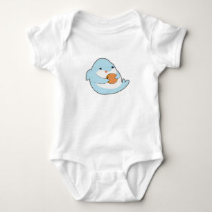 Dolphin with Burger Baby Bodysuit