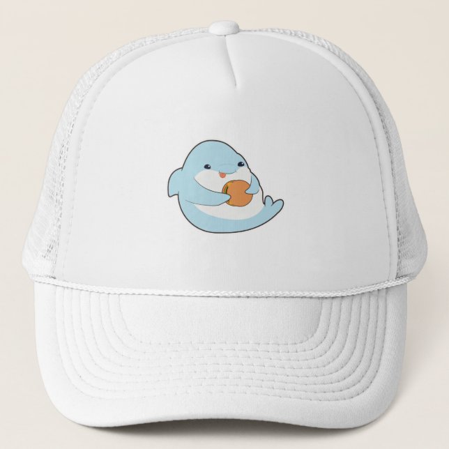 Dolphin with Burger Trucker Hat (Front)