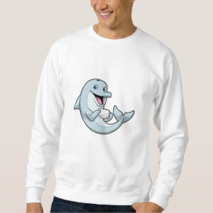 Dolphin with Cup of Coffee Sweatshirt