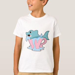 Dolphin with Cup of Water.PNG T-Shirt