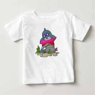 Dolphin with Glasses Baby T-Shirt