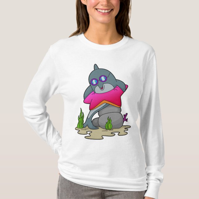 Dolphin with Glasses T-Shirt (Front)