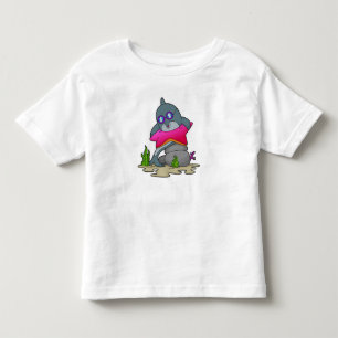 Dolphin with Glasses Toddler T-Shirt