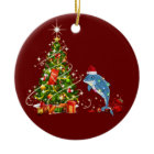 Dolphin With Hat Scaft Christmas
