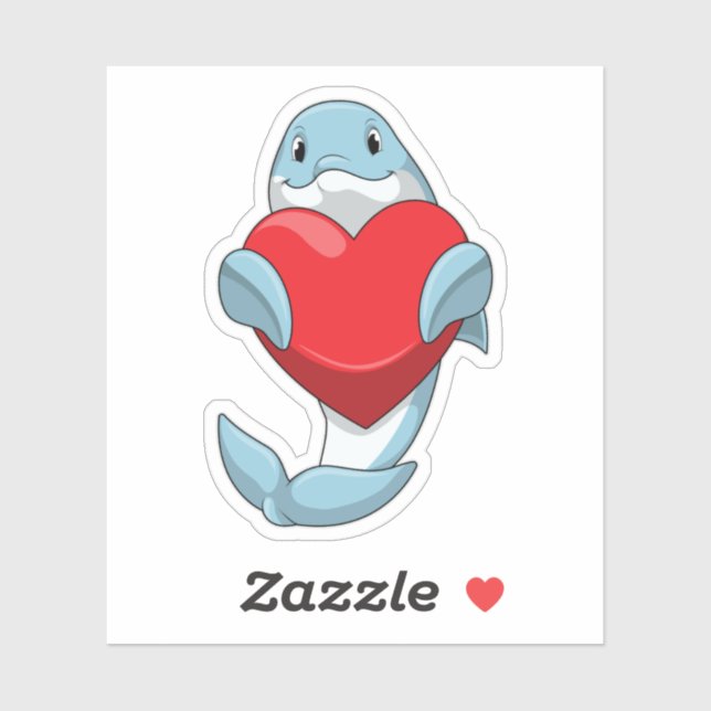 Dolphin with Heart (Sheet)