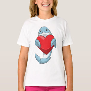 Dolphin with Heart T-Shirt