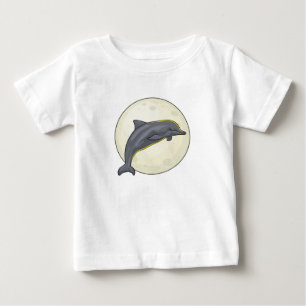 Dolphin with Moon Baby T-Shirt