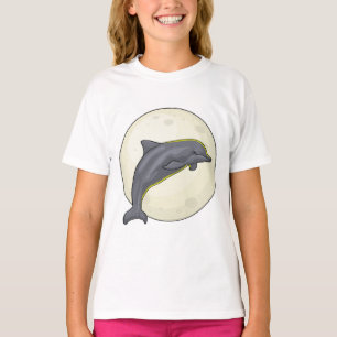 Dolphin with Moon T-Shirt