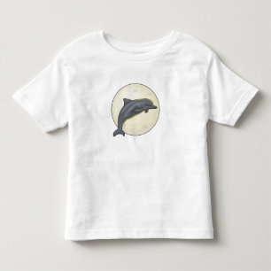 Dolphin with Moon Toddler T-Shirt