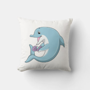 Dolphin with Pearl Cushion