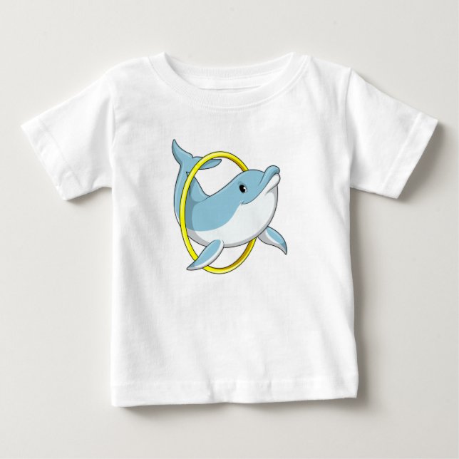 Dolphin with Ring Baby T-Shirt (Front)