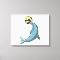 Dolphin with Volleyball