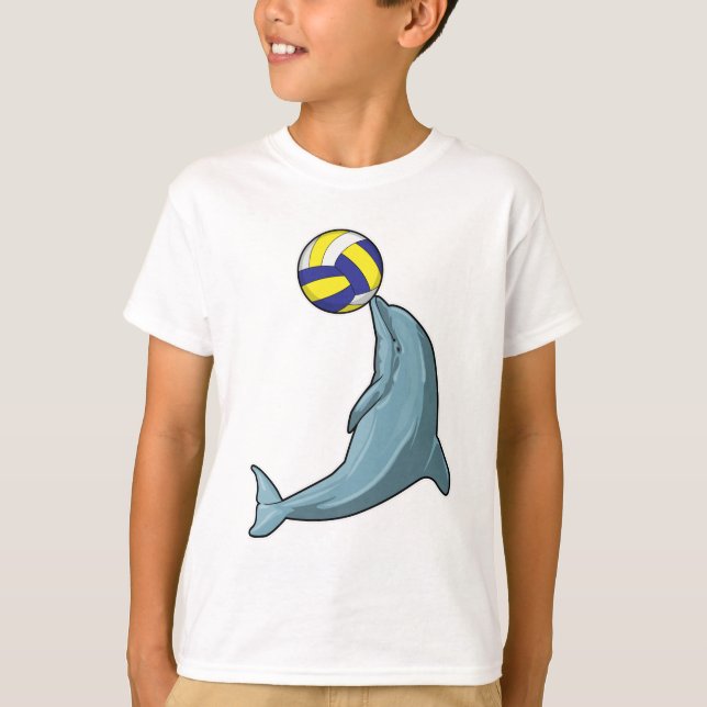 Dolphin with Volleyball T-Shirt (Front)