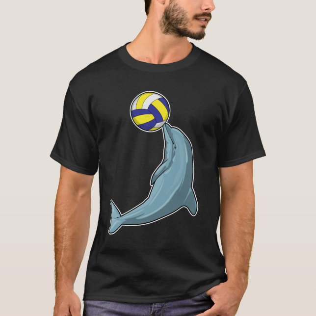 Dolphin with Volleyball T-Shirt (Front)