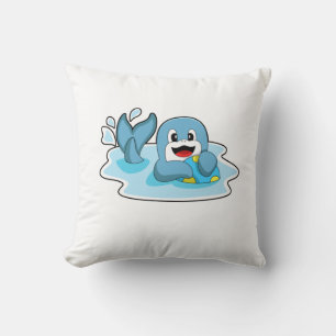 Dolphin with Water polo Cushion