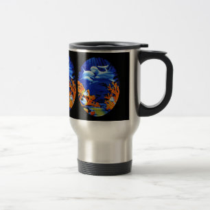 Dolphin world travel mug