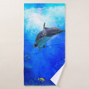 Dolphin World WIND ON THE WATER 1 Bath Towel