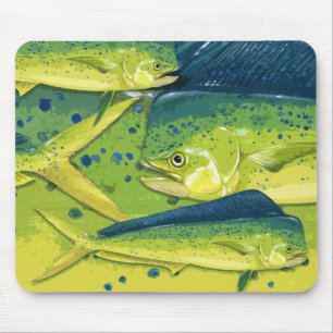 Dolphinfish (mahi mahi) mouse pad