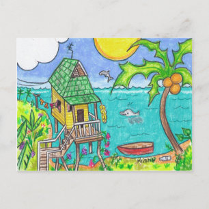 Dolphinos post card
