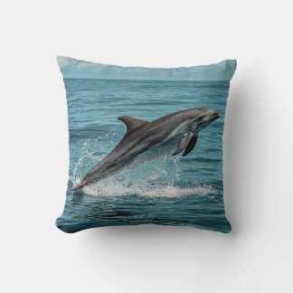 Dolphins: A Symbol of Freedom and Happiness Cushion